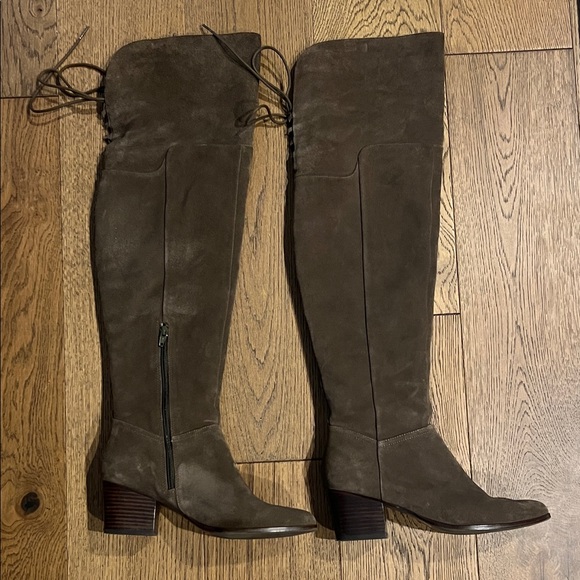 Taupe Aldo Jeffres Tall Boots Size 8.5 - Picture 3 of 8